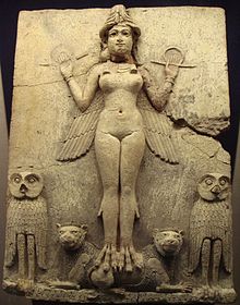 Estátua babilônica em terracota atribuída a Lilite de 1.500-2000a.C